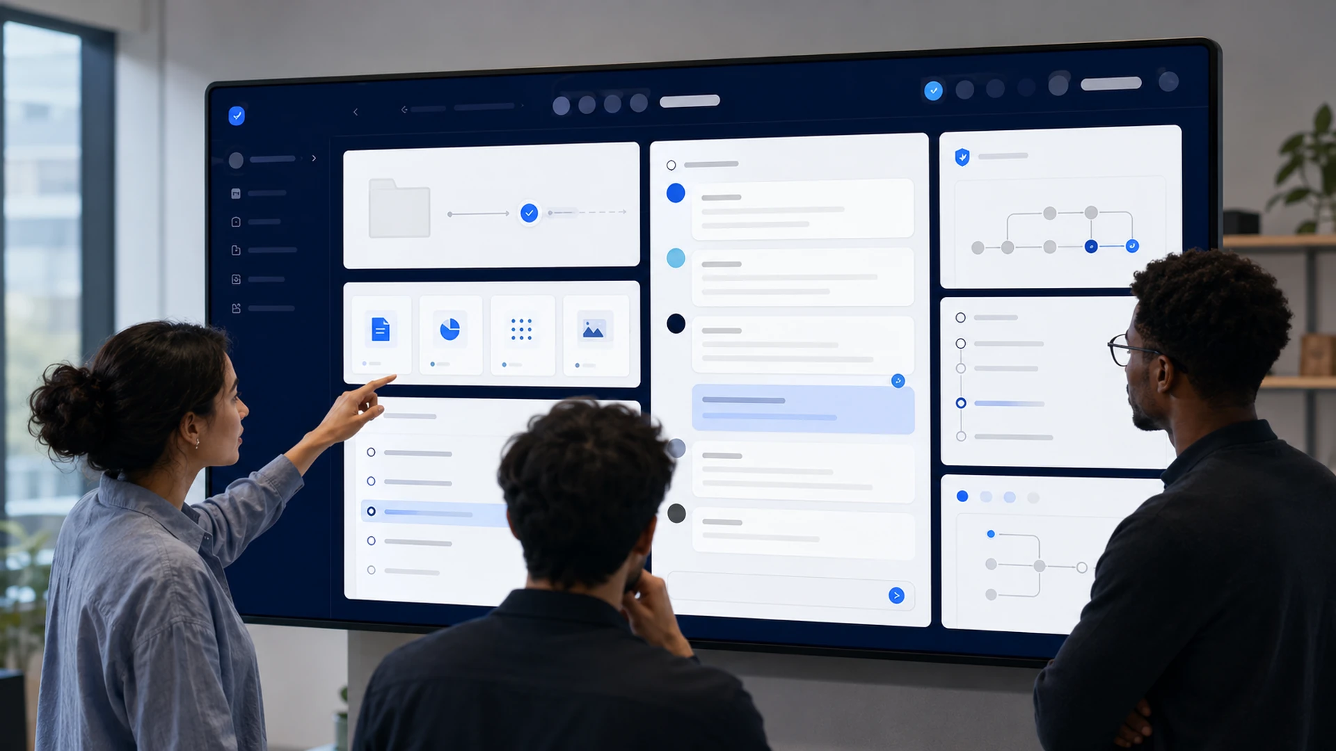An AI project container with scoped instructions, grouped conversations, and shared members.