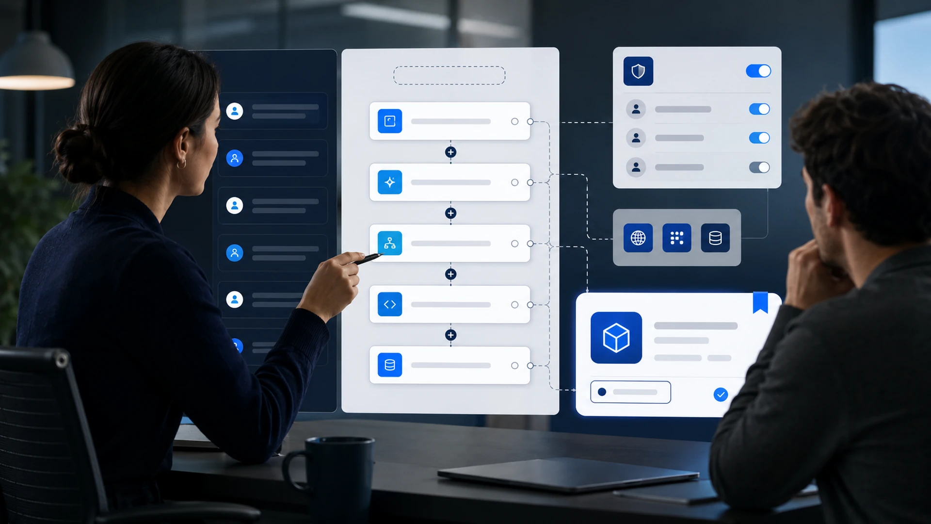 A reusable AI skill packaged once and shared with teams across an organization.