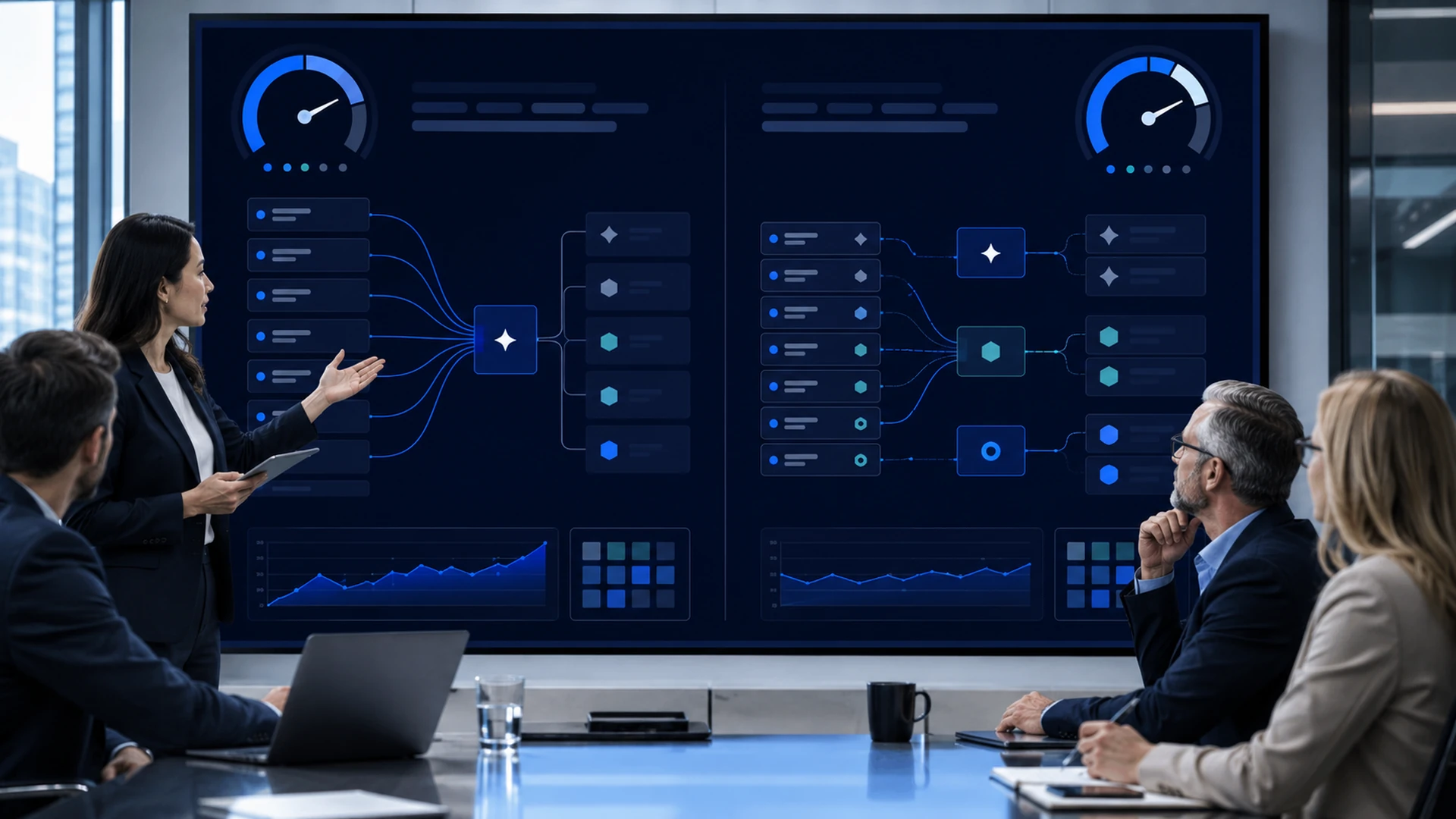 Cost-aware AI routing dispatching tasks to routine, standard, and premium model tiers.