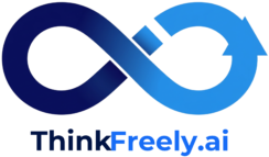 think freely ai logo w wordmark