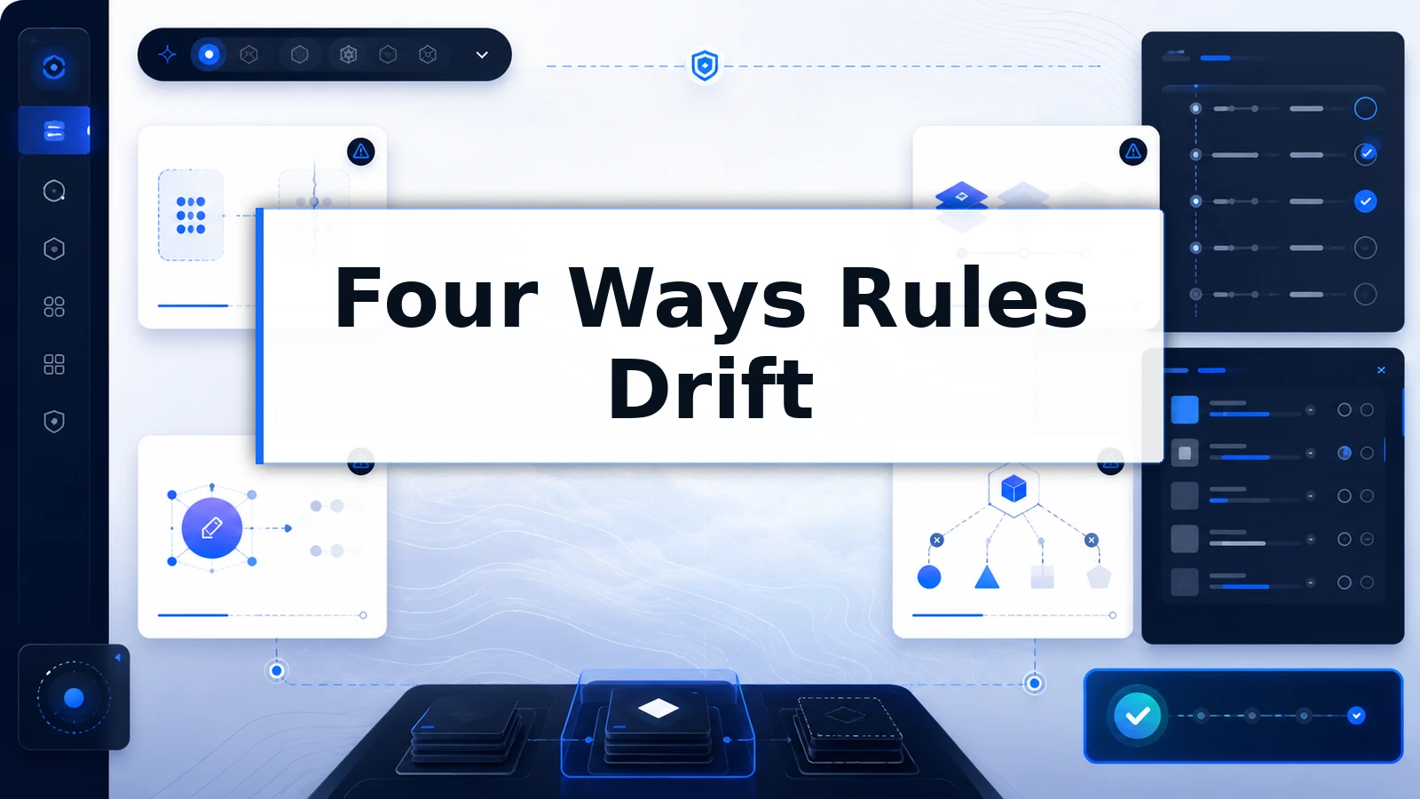 Four causes of AI instruction drift: session decay, model updates, cross-model variance, and copy sprawl.