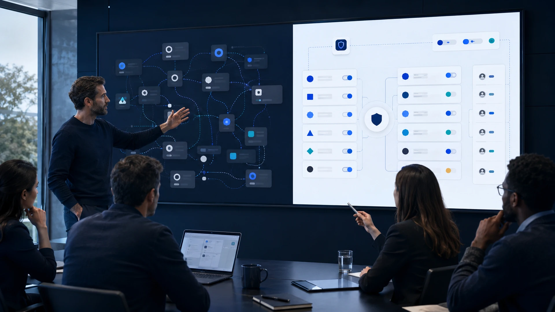 MCP server registry governing AI connections to business tools by user and group.