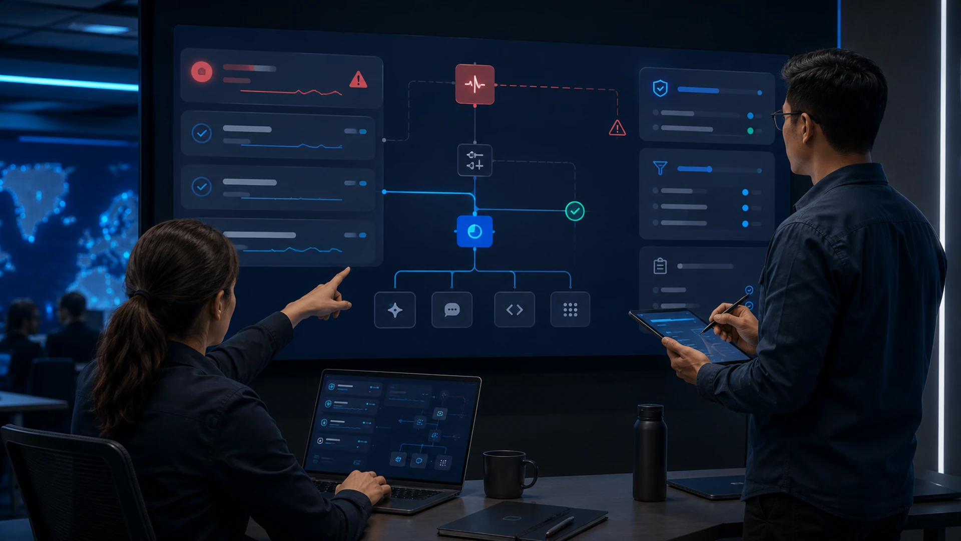 AI work rerouting from a degraded provider to an approved alternate provider.