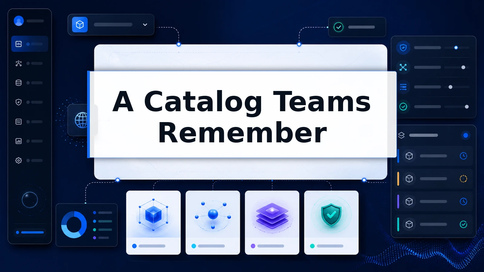 Example virtual model catalog with task and department names.